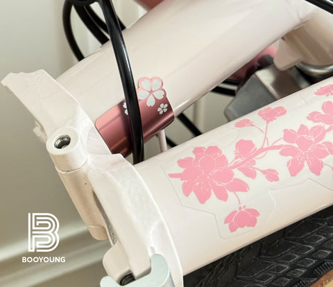 BOOYOUNG x Lora Sakura Frame Protection Set for Brompton Bicycle