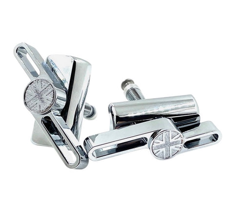 Union Jack Hinge Clamp Lever + Plate Set for Brompton Bicycle