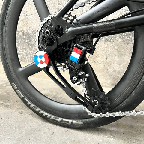 Union Jack 7 Speed Derailleur & Tensioner Set for Brompton Bicycle