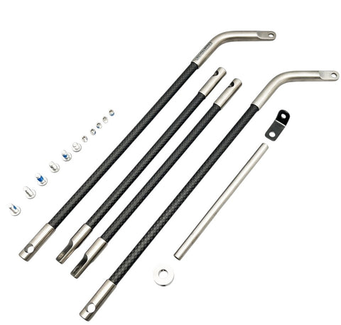 Union Jack Carbon+Titanium Rear Rack for Brompton Bicycle G Line