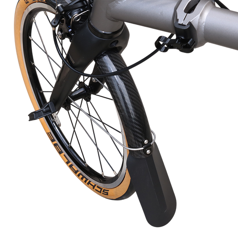 ACE Carbon Mudguard + Leather Flap + Titanium Stays Set for T Line