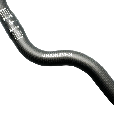 Union Jack 25.4mm x 560mm Carbon Handlebar for Brompton Bicycle