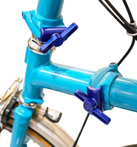 Union Jack Hinge Clamp Lever + Plate Set for Brompton Bicycle