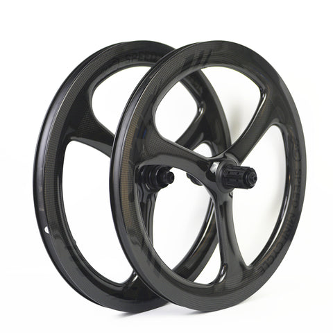 SMC 20" 406 3 Spokes Disc Brake Carbon Bicycle Wheelset