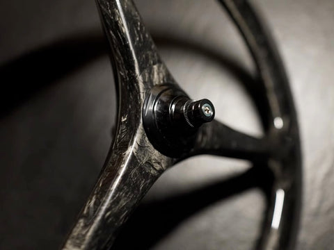 Union Jack Carbon 3 Spokes 7 Speed 16" 349 Wheelset for Brompton Bicycle