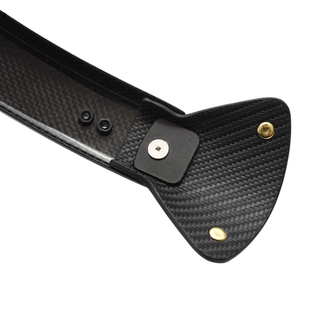 ACE All Black Carbon Mudguard + Leather Flap + Titanium Stays Set for A/C/E/P Line