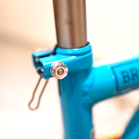Union Jack Ultralight Titanium Seatpost Clamp for Brompton Bicycle