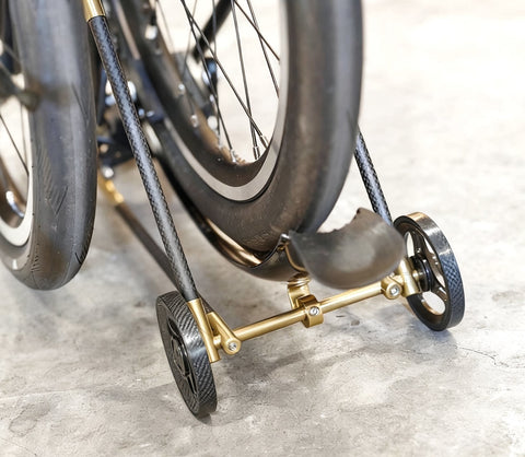 Union Jack Ultralight Titanium+Carbon Rear Rack for Brompton Bicycle P/T Line