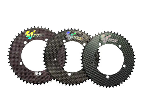 SUNCORD Lightweight Carbon BCD130 Narrow-Wide Bicycle Chainring