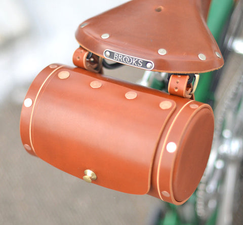 KEEP Leather Saddle Bag for Brompton Bicycle