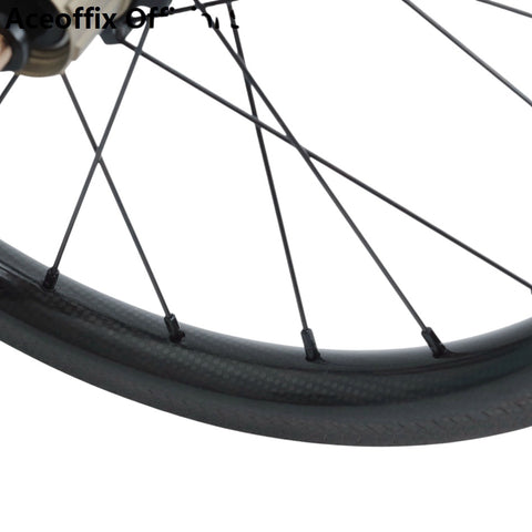 Aceoffix 780g c25 16" 349 7 Speed Carbon Wheelset for Brompton Bicycle