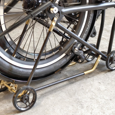 Union Jack Ultralight Titanium+Carbon Rear Rack for Brompton Bicycle P/T Line