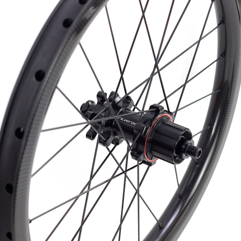 Silverock 16" 349 7 Speed Carbon Disc Brake Wheelset for Brompton Bicycle