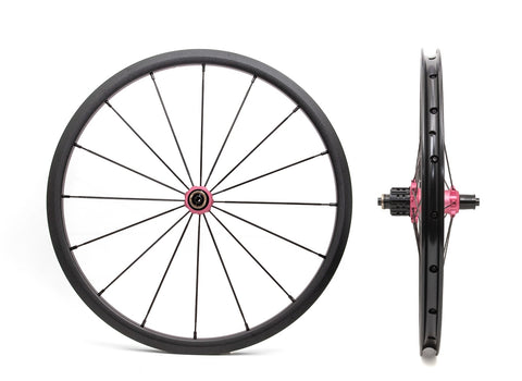 Aceoffix 870g Lightweight 7 Speed Wheelset for Brompton Bicycle