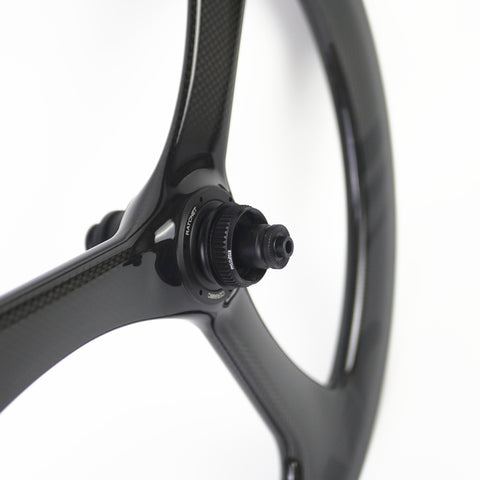 SMC 20" 406 3 Spokes Disc Brake Carbon Bicycle Wheelset