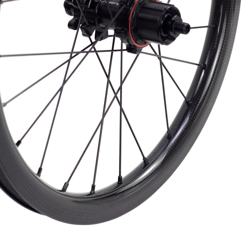 Silverock 16" 349 7 Speed Carbon Disc Brake Wheelset for Brompton Bicycle