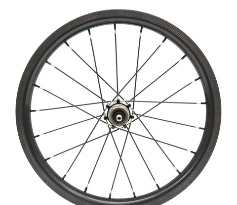 Aceoffix 16" 349 690g 7 Speed Carbon Wheelset for Brompton Bicycle