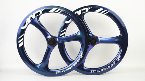 SMC 20" 406 3 Spokes Disc Brake Carbon Bicycle Wheelset