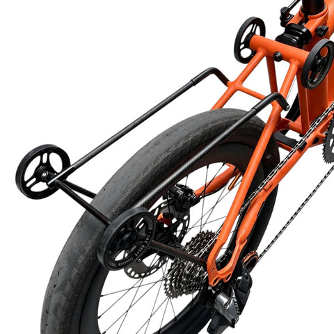 Union Jack Carbon+Titanium Rear Rack for Brompton Bicycle G Line
