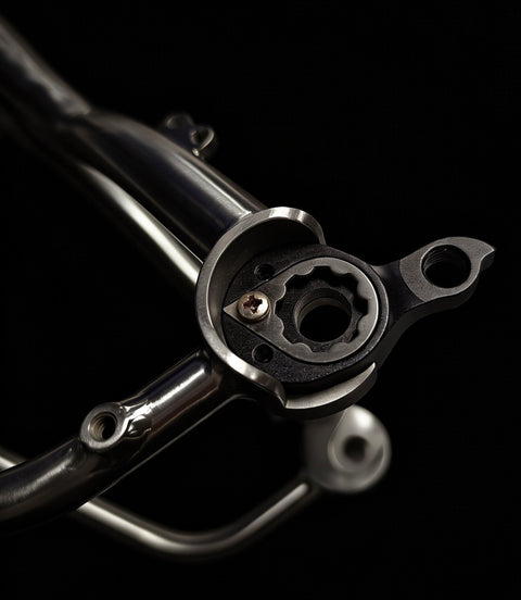 HEXATI Titanium Thru-Axle Rear Triangle for Brompton Bicycle