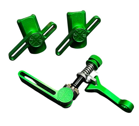Union Jack Laser Carving Hinge Clamp Lever + Seatpost Clamp Set for Brompton Bicycle