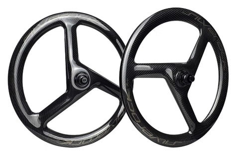 Silverock 20" 451 3 Spokes Carbon Wheelset for Brompton G Line