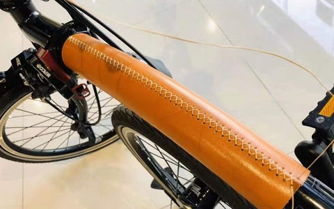 KEEP Leather Frame Protector & Carry Handle For Brompton Bike