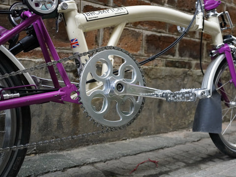 Union Jack "Poker" 50T Chainring & Crank Arms for Brompton Bicycle