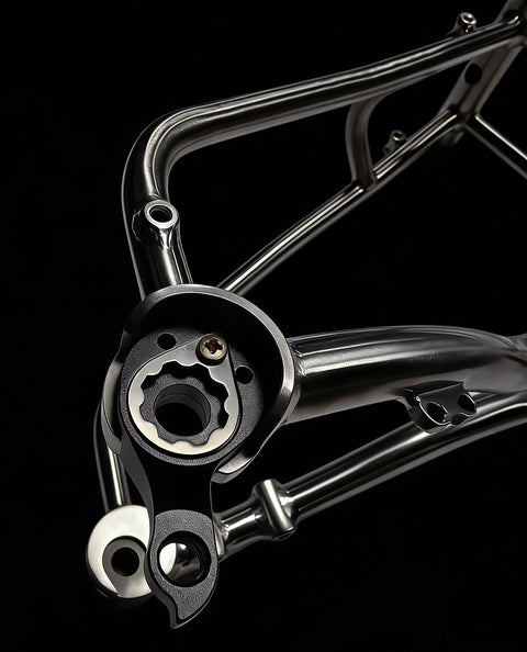 HEXATI Titanium Thru-Axle Rear Triangle for Brompton Bicycle
