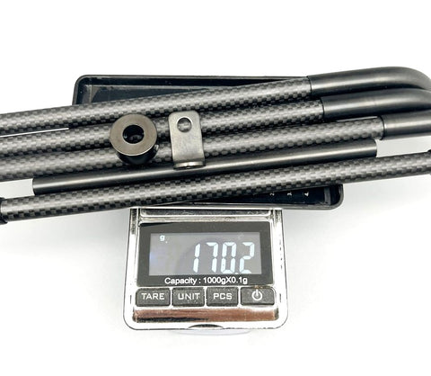 Union Jack Ultralight Titanium+Carbon Rear Rack for Brompton Bicycle P/T Line