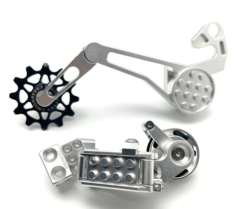 Union Jack 7 Speed Derailleur & Tensioner Set for Brompton Bicycle