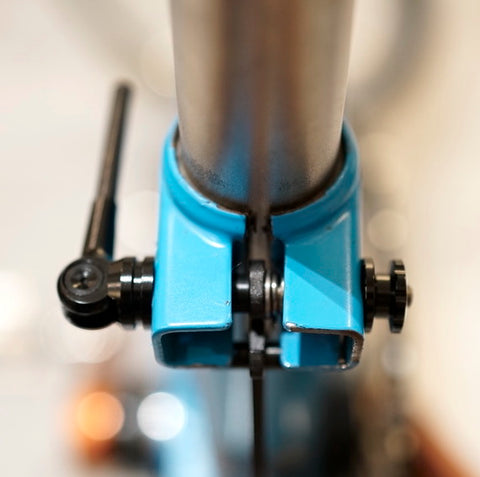 Union Jack Ultralight Titanium Seatpost Clamp for Brompton Bicycle