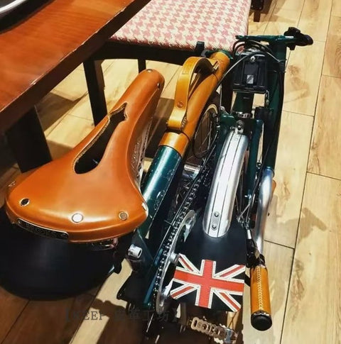 KEEP Leather Frame Protector & Carry Handle For Brompton Bike