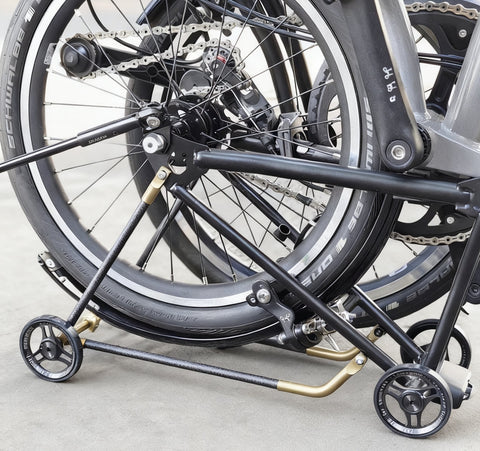 Union Jack Ultralight Titanium+Carbon Rear Rack for Brompton Bicycle P/T Line