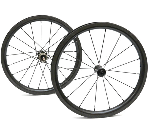 Aceoffix 16" 349 690g 7 Speed Carbon Wheelset for Brompton Bicycle
