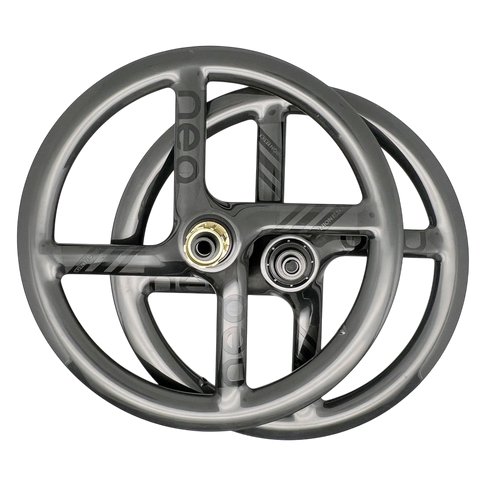 Union Jack 16" 349 4 Spokes Carbon Wheelset for JAVA Neo Folding Bicycle