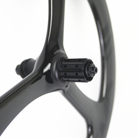 SMC 20" 406 3 Spokes Disc Brake Carbon Bicycle Wheelset