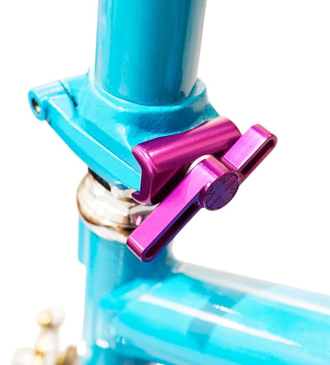 Union Jack Hinge Clamp Lever + Plate Set for Brompton Bicycle