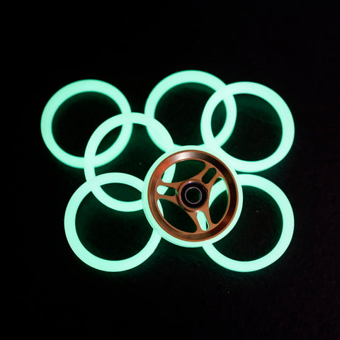 Union Jack 70mm Glow in the Dark Tires for Brompton Bicycle Easy Wheels