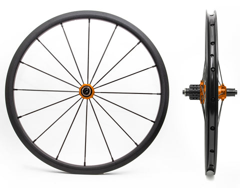 Aceoffix 870g Lightweight 7 Speed Wheelset for Brompton Bicycle