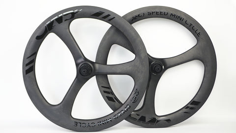 SMC 20" 406 3 Spokes Disc Brake Carbon Bicycle Wheelset