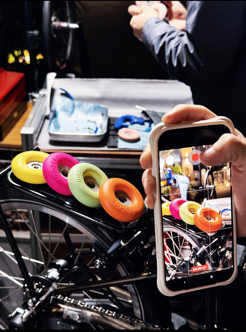 SOROLL "Donuts" 75mm Easy wheels for Brompton Bicycle