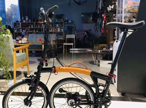 KEEP Leather Frame Protector & Carry Handle For Brompton Bike