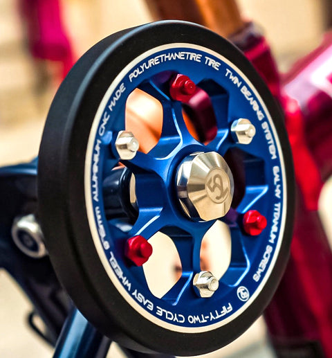 52Cycle Snow Flakes 75mm Easy Wheels for Brompton Bicycle – Fantastic4Toys