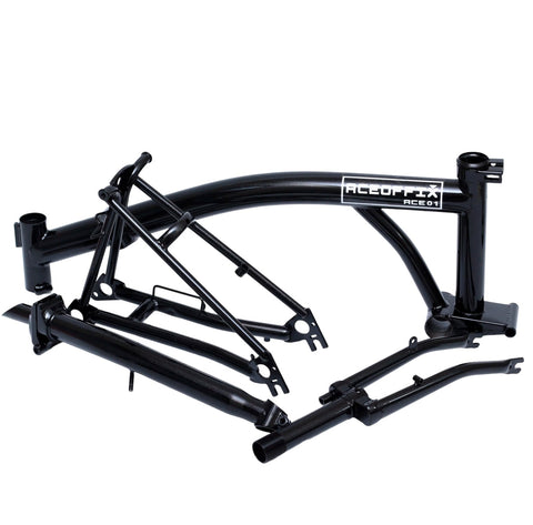 Aceoffix Replacment 4130 Steel Frame / Triangle / Fork / Stem Set for Brompton Bicycle