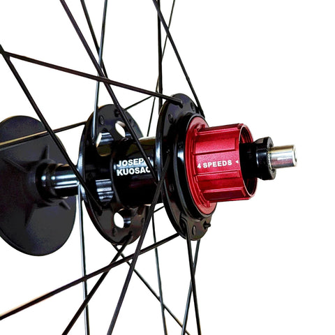 Joseph Kuosac C38C 16" 349 4 Speed Wheelset for Brompton Bicycle P/T Line