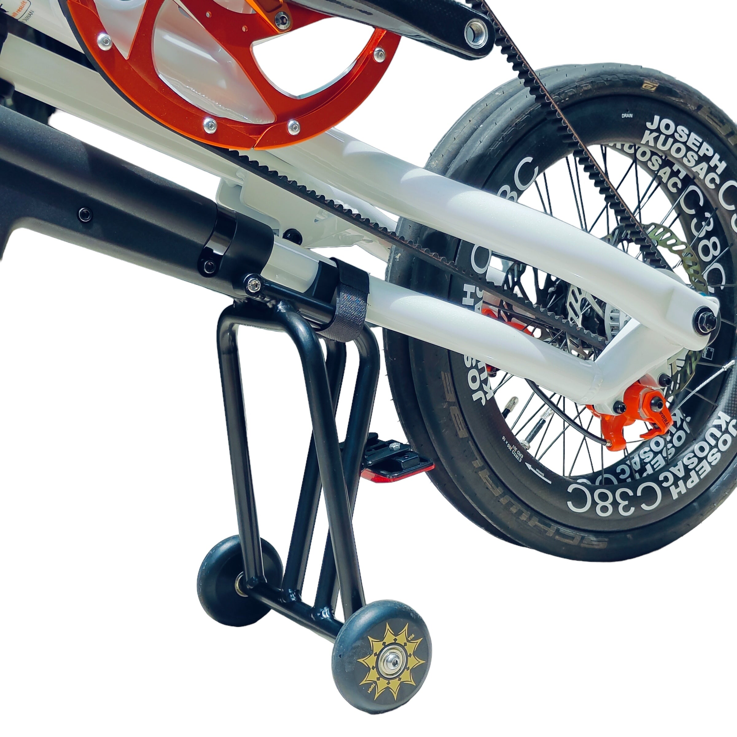 STRIDA Bike Aluminium Rear Rack with Easy Wheels – Fantastic4Toys