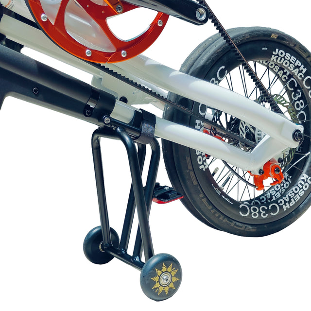 STRIDA Bike Aluminium Rear Rack with Easy Wheels – Fantastic4Toys