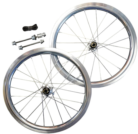 Union Jack 16" 349 Straight Pull Ceramic Wheelset for Brompton Bicycle