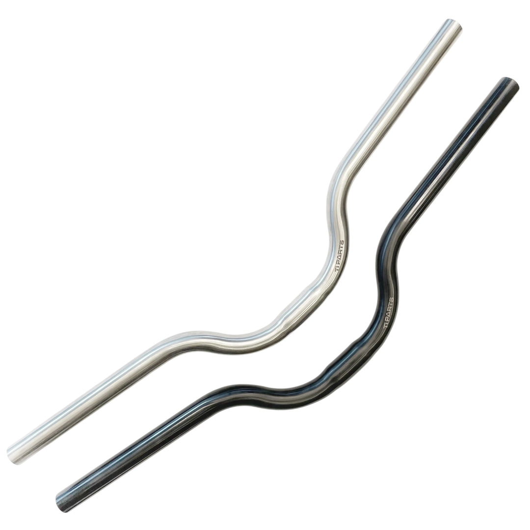 Ti Parts Workshop 25.4 x 600mm Titanium Mid-Riser Handlebar for Brompt ...
